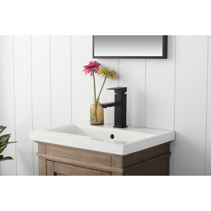 Everly Quinn Reynaldo 20'' Single Bathroom Vanity with Ceramic Top & Reviews Wayfair